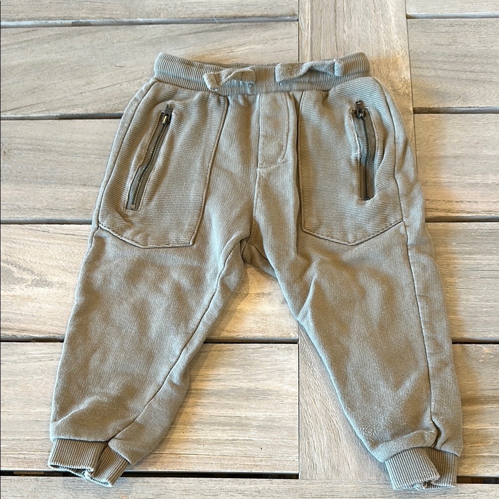 Zara Kids Taupe Sweatpants, 18-24 mos
